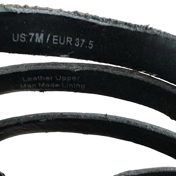 Via Spiga high heel sz 7 leather Roman strappy buckles platform dress shoes - Picture 10 of 12